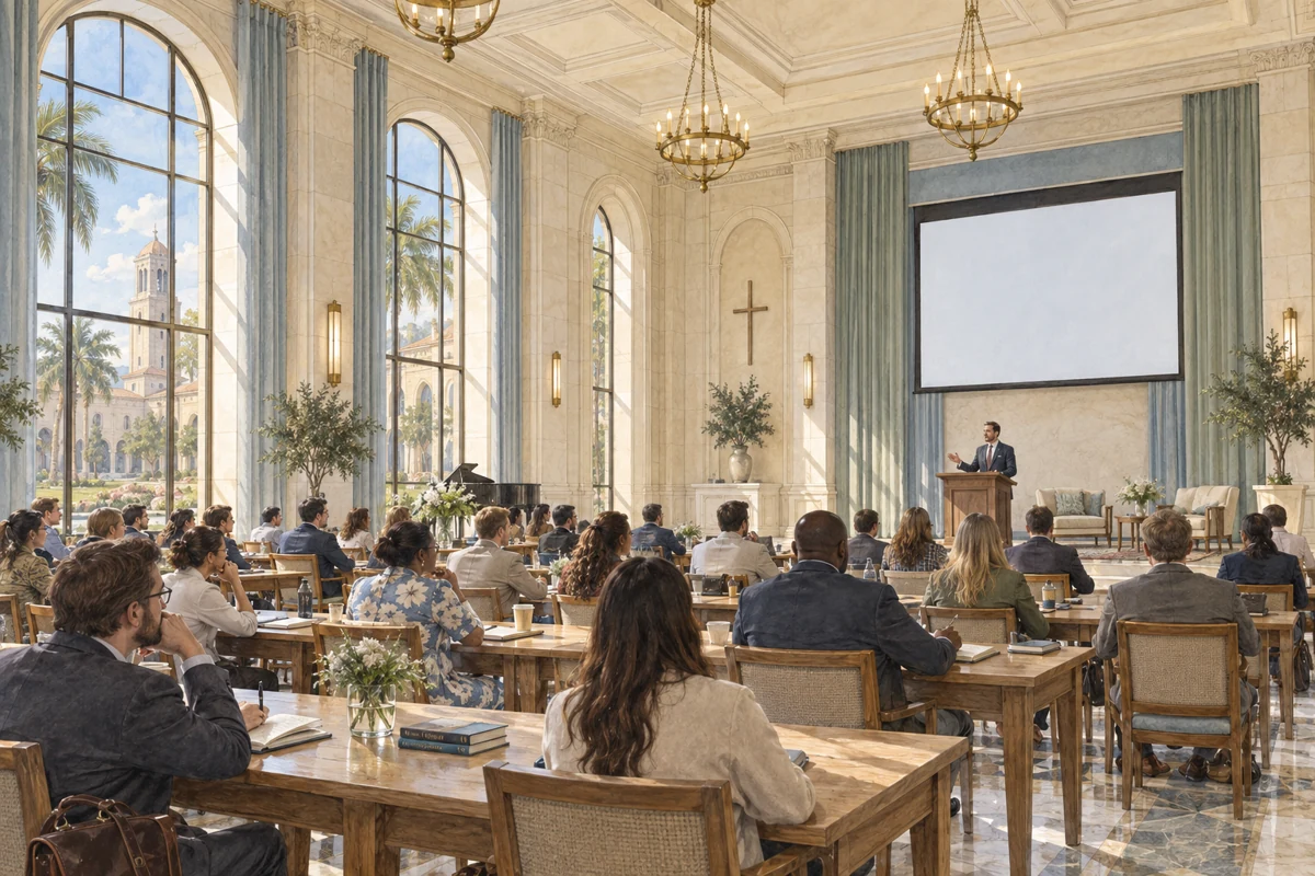 Conference hall, concept illustration