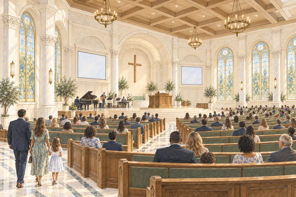 Main sanctuary, concept illustration
