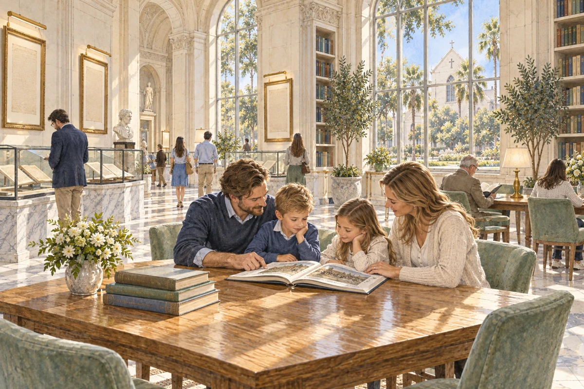 Law family reading, concept illustration