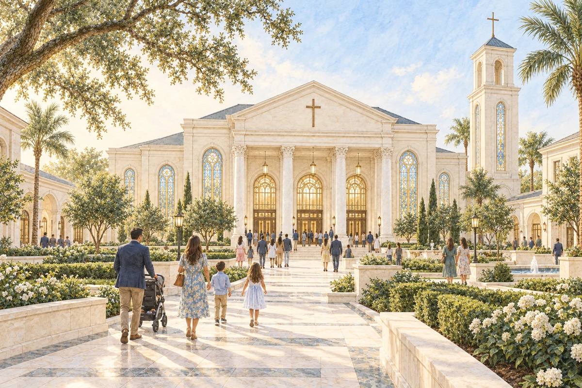 Campus approach hero, concept illustration
