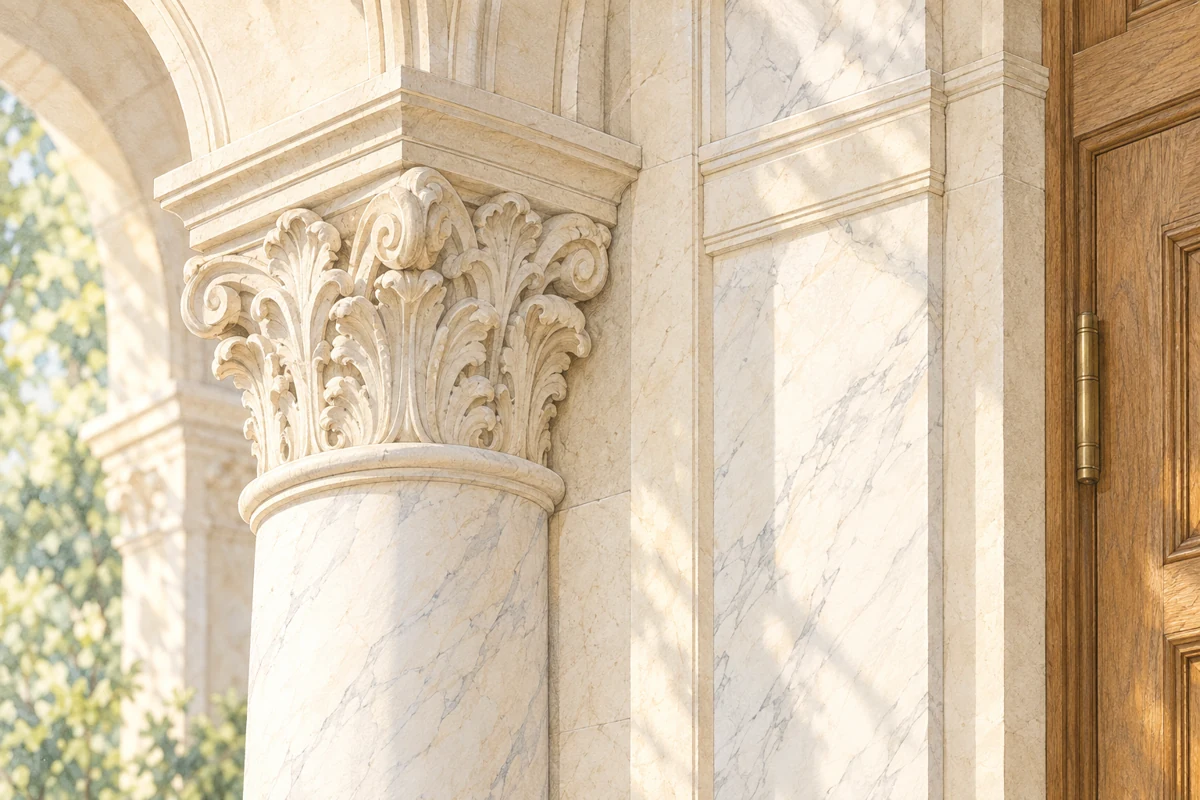 Stone marble detail, concept illustration
